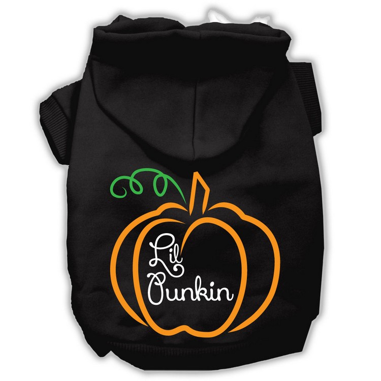 Lil Punkin Screenprint Hoodie Black XS